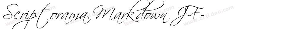 Scriptorama Markdown JF字体转换